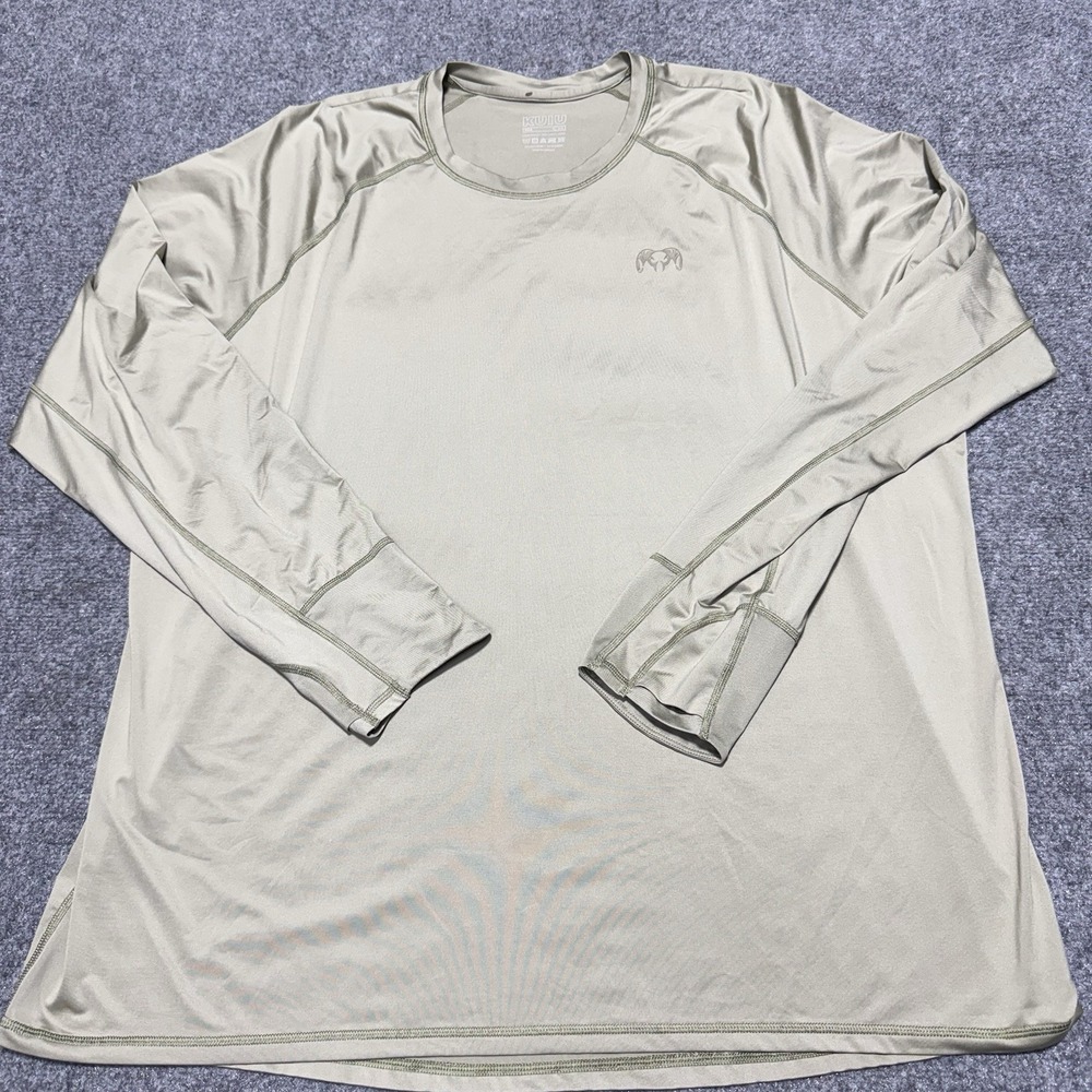 KUIU Shirt Mens 3XL Tan Gila Long Sleeve Crew Neck Base Layer Sun Protection